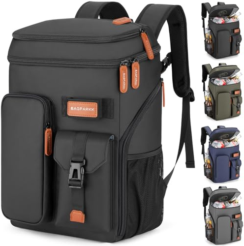 Isolierter Kühlrucksack, 33 Dosen, multifunktional, doppelstöckig, auslaufsicher, Kühltasche mit Brustgurt, große Kapazität, leicht, Reisen, Camping, Strand, Kühler, Eistruhe für Männer und Frauen