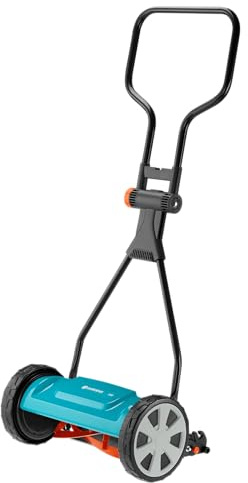 Gardena Classic Spindelmäher 330: Handrasenmäher mit 33cm Arbeitsbreite für bis zu 150 m² Rasenfläche, Messerwalze aus Qualitätsstahl, berührungslose Schneidetechnik, geräuscharm und präzise (4027-20)