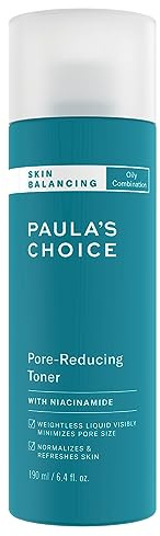 Paula's Choice SKIN BALANCING Gesichtswasser - Leichten, Feuchtigkeitsspendenden Toner - Verkleinert Die Poren - Bekämpft Unreine & Mitesser - mit Niacinamid - Mischhaut bis Fettige Haut - 190 ml