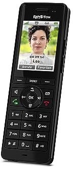 FRITZ!Fon X6 Black DECT-Komforttelefon (hochwertiges Farbdisplay, HD-Telefonie, Full-Duplex-Freisprechen, Steuerung FRITZ!Box-Funktionen), schwarz, deutschsprachige Version