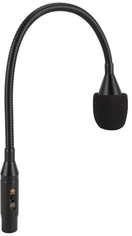VBESTLIFE Schwanenhals-DJ-Mikrofon, DJ-Mikrofon, Professionelles XLR-Schwanenhalsmikrofon, Unterstützt 48 V Strom, für Bühnenauftritte, Aufnahmestudios, Bars