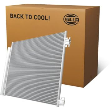 HELLA 8FC 366 221-451 Kondensator, Klimaanlage - Kühlrohre parallel | Aluminium - mit Dichtungen - mit Trockner