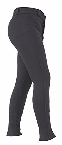 Shires Wessex Jungen Reithose, Beige oder Schwarz, Schwarz , 13-14 Jahre