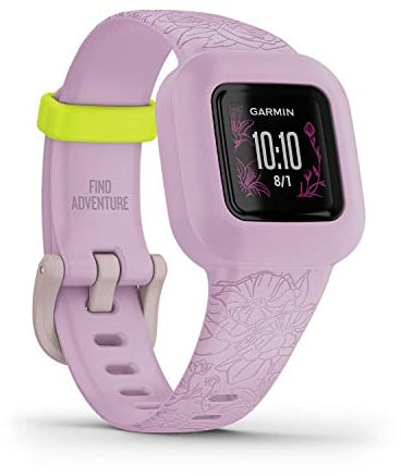 Garmin vívofit jr. 3, Aktivitätstracker für Kinder, Rosa | MIP Display, bis zu 1 Jahr Akkulaufzeit, Schrittzahl, Schlafüberwachung, Notfallkontakt, Silikonarmband
