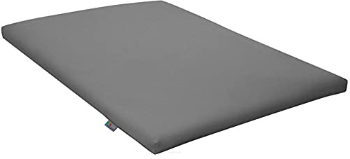 FORTISLINE Hundematte 80x60 cm M Grau – Waschbares Hundebett aus Kunstleder, Wasserabweisendes Hundekissen für Hundebox und Auto, Pflegeleichte Hundematte für kleine und mittelgroße Hunde