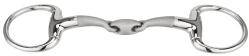 Sprenger SATINOX Olivenkopf Unterlegtrense 14 mm doppelt gebrochen - Edelstahl rostfrei, 135 mm Weite