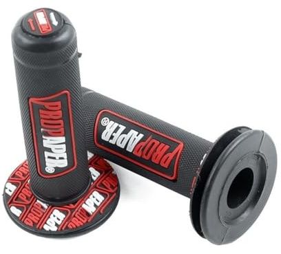 Motorrad Dirt Pit Bike 7/8Inch Lenker Rubber Brake Hand Grips-Rot