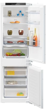 NEFF N 50 Einbau-Kühl-Gefrierkombination 177.2 x 54.1 cm KI7862FE0 | Made in Germany, 260 L Gesamtvolumen, No Frost Gefrierteil, Fresh Safe Fach, flexible Glasböden, akustischer Tür-Alarm