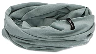 Sterntaler OCS Multifunktionstuch Melange – Unisex Tuch aus Bio-Melange-Singlejersey – vielseitig tragbar als Mütze, Halstuch, Haarband & mehr – steingrün, Gr. 1