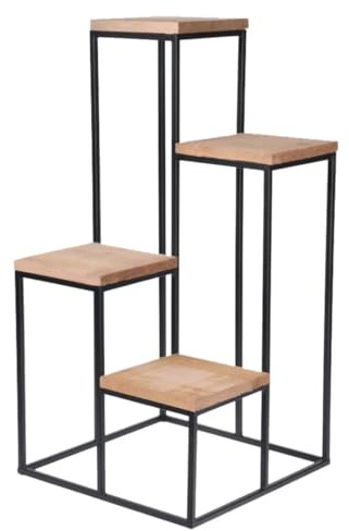 Blumentreppe mit 4 Regalen 34x34x67cm (HxH) Pflanzenregal Blumenregal Standregal Holz