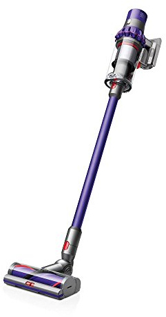 Dyson V10 Kabelloser Stabstaubsauger:14 Zyklone, verblassungsfreie Leistung, Filtration der gesamten Maschine, hygienische Müllentleerung, Wandmontage, bis zu 60 Minuten Laufzeit, Lila