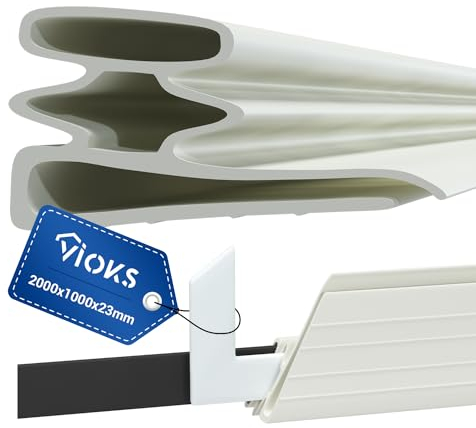 VIOKS Türdichtungset zum Einschrauben 2000x1000 mm Dichtung Dichtungsgummi Dichtgummi Ersatzteile Zubehör für Gefrierschrank Kühlschrank