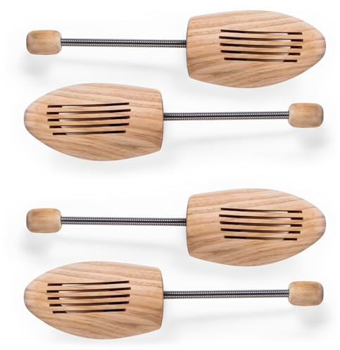 Blumtal® Schuhspanner für Damen und Herren aus Echtholz im 2er Set - Knickschutz Schuhe - Schuhstrecker Kiefernholz - Schuhspanner Herren - Schuspanner Damen - Shoe Tree- Schuhstrecker - Gr. 42-43