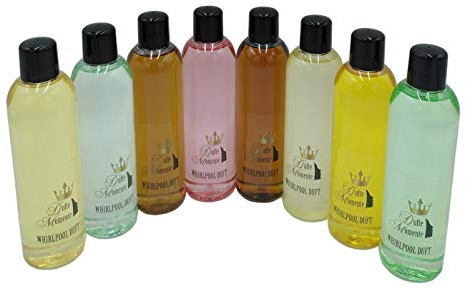 Dufte Momente | Whirlpool Duft 8 x 260ml - Cuba Sunset, Eukalyptus, Honig - Mandel, Jasmin, Kokos - Vanille, Lemongras, Orange - Citrus, Polarminze | mit naturreinen und natürlichen ätherischen Ölen