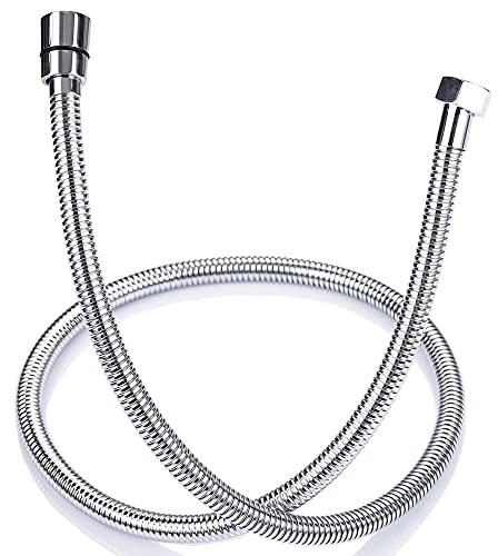 ONECE Duschschlauch 1,2m Edelstahl, Verdrehschutz Brauseschlauch | Handbrauseschlauch flexibel Duschkopfschlauch | Universal Ersatz-Schlauch für Handbrause- & Duschsystem | Chrom