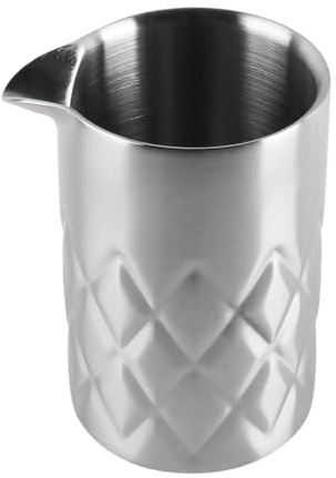 VOANZO 540 ml Cocktail-Mixglas, Martini-Rührglas aus Edelstahl 304, Nahtloser Glas-Shaker mit beschwertem Boden, Mixglas für Barkeeper