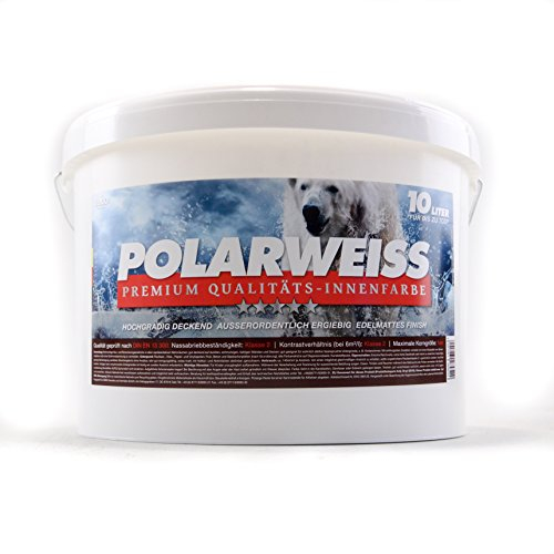 BAU DISCOUNT Innenwandfarbe Polarweiss Extra matt10l