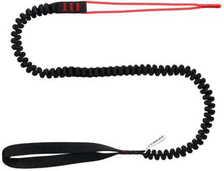 STUBAI Leash Handschlaufe für Eispickel und Werkzeuge, schwarz, 70–120 cm | Als Absturzsicherung für Klemmkeilentferner und andere Werkzeuge – für Eisklettern, Bergsteigen, Sportklettern und Outdoor