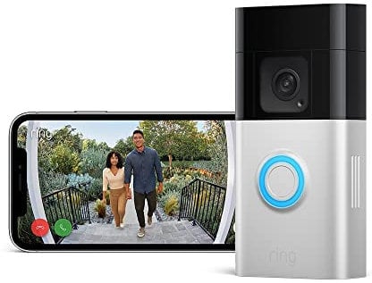 Ring Akku-Videotürklingel Plus (Battery Doorbell Plus) | Videotürklingel mit 1536p HD-Kopf-bis-Fuß-Aufnahme, Selbstinstallation (5 Minuten) | Schnellwechsel-Akkupack I Privatsphäre-Einstellungen