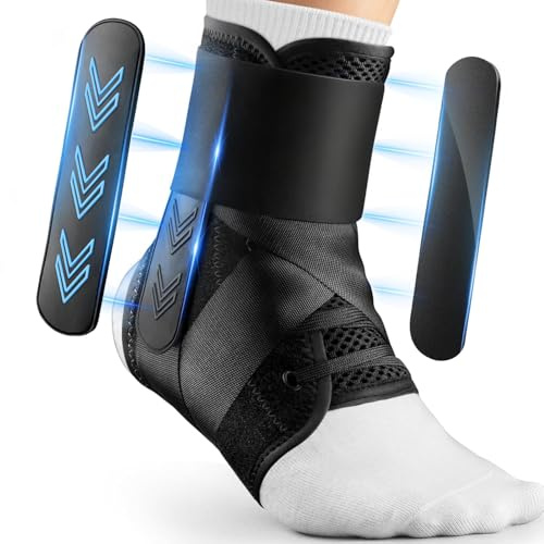 YIKANWEN Sprunggelenkbandage für Damen & Herren - 1 Stück，Einstellbares bandage fußgelenk für Atmungsaktive Stütze für Sport & Genesung -M