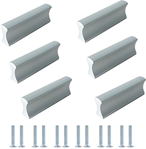 HY HUIJUN Möbelgriffe - 6 Stück Möbel Lochabstand 32mm Schrankgriff Schubladengriff Küchengriff Küche Griffe