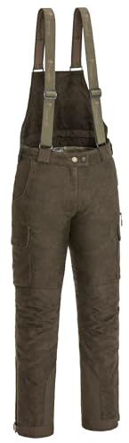 Pinewood Damen Abisko 2.0 Damen Jagd Hose - Outdoorhose Damen - komfortable, gefütterte und praktische Hose für die Jagd und das Ansitzen - mit abnehmbaren Hosenträgern und Rückenpartie