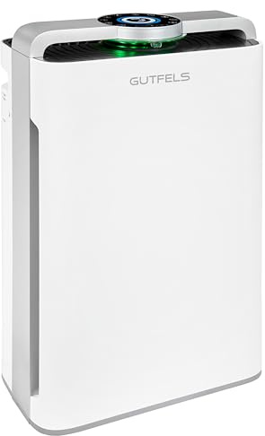 GUTFELS Luftreiniger und Luftbefeuchter 2-in-1 Kombigerät, HEPA-14-Filter, UV-C, 7-Fach-Filtration, 488 m³/h CADR, bis 70 m², Fernbedienung, LR 67015 we