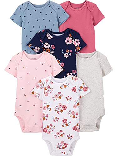 Simple Joys by Carter's Baby - Mädchen 6-Pack Sleevless Bodysuit Infant-and-Toddler-Bodysuits (6er Pack)