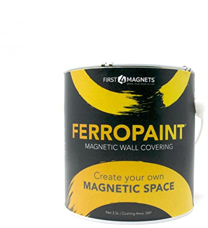 Ferropaint Magnetfarbe-Holzkohle-2,5 Liter (1 Zinn)