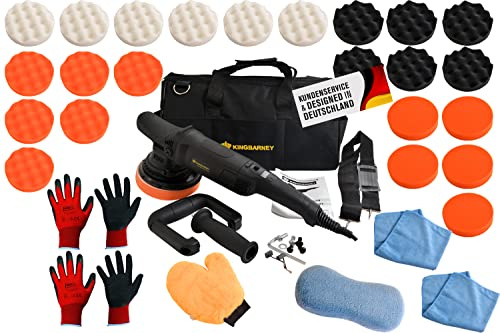 Duke-Handel Exzenter Poliermaschine 810W – Auto Polierer + Zubehör (Set S)