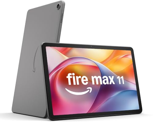 Amazon Fire Max 11-Tablet (Neueste Generation), unser bisher leistungsstärkstes Tablet, mit klarem 11-Zoll-Display, Octa-Core-Prozessor, 4 GB RAM, 14 Std. Akkulaufzeit, 64 GB, grau, mit Werbung