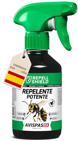 RepellShield® Natürliches Wespenspray mit Geraniol -250ml - Präzise Vertreibung durch Insektenspray als Wespen Abwehr - Zitrusduft