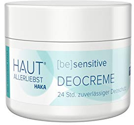HAKA Deocreme 30g I Deodorant ohne Aluminium und ohne Alkohol I 24h Zuverlässiger Deoschutz ohne Parfum I Mit Kokosöl, Sheabutter, Avocadöl, Olivenöl