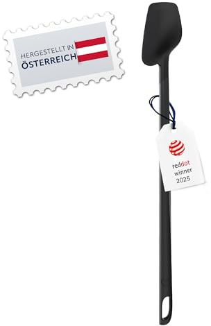 SIOUX Restelöffel Tenya, Premium Silikon, BPA-frei, Flexibel Spülmaschinenfest (schwarz)