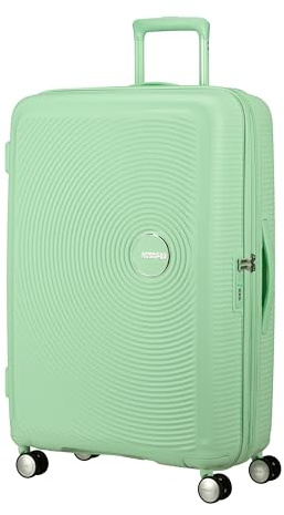 American Tourister Soundbox - Hartschalen-Koffer Groß, 77 cm - Trolley mit 4 Rollen, TSA-Schloss, erweiterbar & leicht, 97/110L, Grün (Pastel Green)