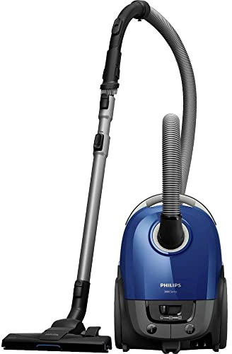 Philips Series 3000 Performer Compact Staubsauger mit Beutel – 900-W-Staubsauger mit Allergiefilter, 9 m Aktionsradius (XD3110/09)