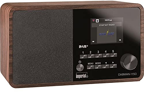 Imperial DABMAN i150 Internetradio/Digitalradio (Internet, DAB+ / DAB, UKW, USB, WLAN, 2,8 Farbdisplay) Holz, braun