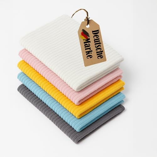 Wohlfy 5er Set Haushaltstücher Mikrofaser 30×30 cm – Weiches, saugfähiges Putztuch für Küche & Haushalt – Wiederverwendbar & Ultra-Saugfähig - Allzwecktuch - Reinigungstuch