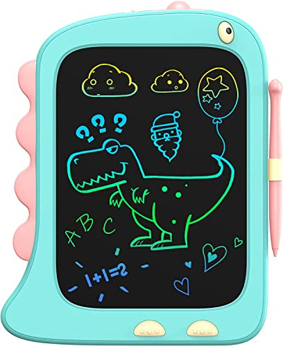 ORSEN LCD Schreibtafel Spielzeug ab 3 4 5 6 7 8 Jahre alt Junge Mädchen, 8,5 Zoll Bildschirm Zeichenbrett Maltafel, Dinosaurier Schreibtablett Weihnachten Kleine Geschenke für Kinder (Blau)