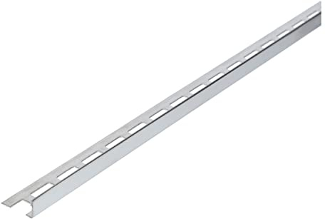 Fliesenschiene, Fliesenprofil, Winkelprofil, Edelstahl (V2A) glänzend, Länge 2,50 m 10 mm Höhe 20 Stück Setpreis