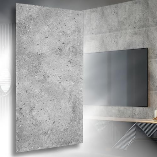 Polystyrol Paneele, Deckenpaneele XL Wandpaneele, Dekoren, Styropor Beton Decken - Wandverkleidung, 3mm dick - 100x50cm 14m² - 28 Stück