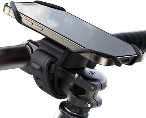 JOYROOM Handyhalterung Fahrrad 2026 Neueste [Silicone Stoßdämpfung] Handyhalterung Motorrad 360° Drehbare Lenker Halter für Rennrad, E Scooter, Kinderwagen, für iPhone 17 16 15 Smartphone 4,0-7,2 Zoll
