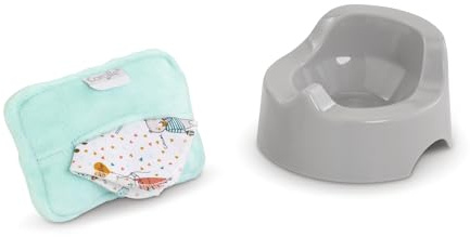 Corolle 9000110750 - Ma Premiere Poupee Töpfchen, Tuchspender, für alle 30-36cm Babypuppen, ab 18 Monaten