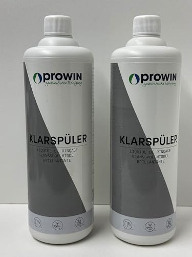 proWin Klarspüler Doppelpack 2 Liter - die perfekte Ergänzung für sauberes Geschirr - 2000ml SPARPREIS
