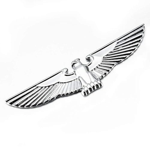 Angelkiss 1 Stück 3D Metall-Aufkleber, Geeignet für Universelle Motorrad- und Autostyling-Dekorationszubehör (Silber)