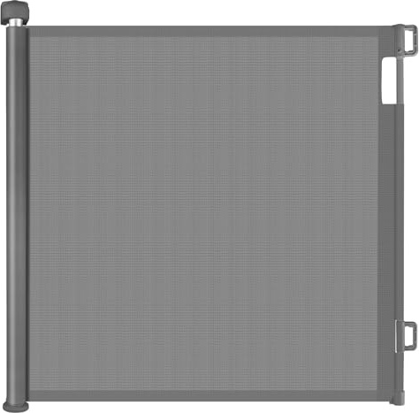 PetHot Treppenschutzgitter & Türschutzgitter Ausziehbar, türgitter für Babys, Hunde & Katzen – Sicherheitsabsperrgitter für Treppen, Türen, Innen & Außenbereic (Grau, 140CM)