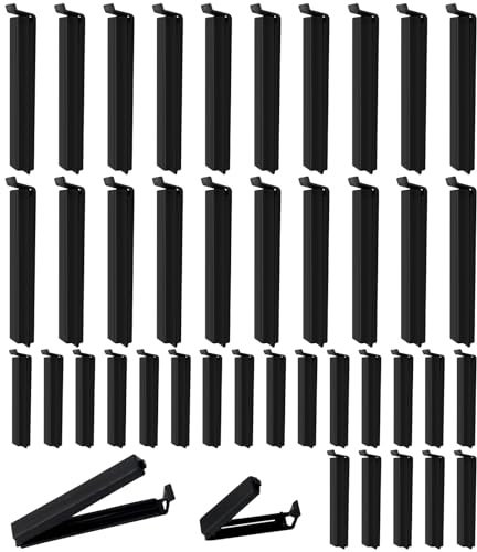 Redamancy 40 Stück Verschlussclips, 6/11cm Tütenclips, Lang Clips für Tüten | Wiederverwendbar Tütenclips, für Zuhause Zum, Gefrierbeutel Clips von Lebensmitteln Snacks, Klammern für Tüten