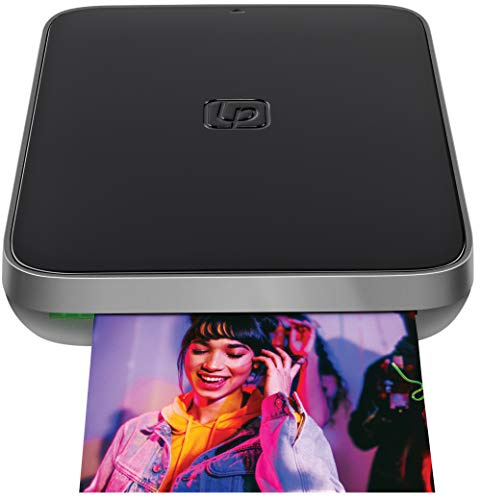 Lifeprint 3x4.5 Tragbarer Foto- und Videodrucker für iOS- und Android-Geräte. Erwecken Sie Ihre Fotos mit Augmented Reality zum Leben - Schwarz