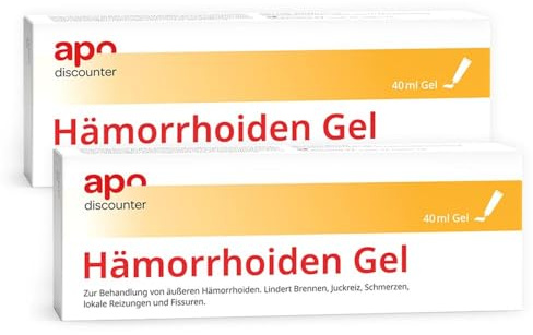 apodiscounter Hämorrhoiden Gel (1x 40 ml) – Kühlende Pflege bei Juckreiz, Brennen & Hautreizungen im Analbereich – beruhigendes Gel zur äußerlichen Anwendung