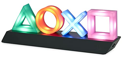 Playstation Z890845 PP4140PS Tasten Symbol Lampe mit Farbwechsel Funktion, Mehrfarbig 31 x 7 x 11 cm